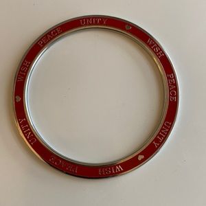 Funky red bangle